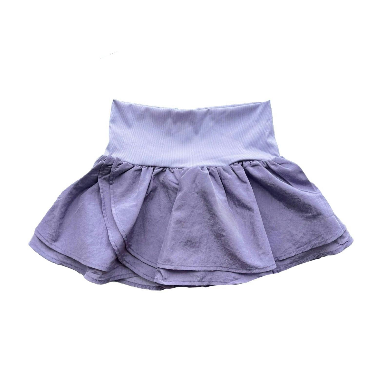 Lavender Gathered Mini Skort