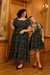 Florentina Short Dress in Emerald Truly Madly Deeply