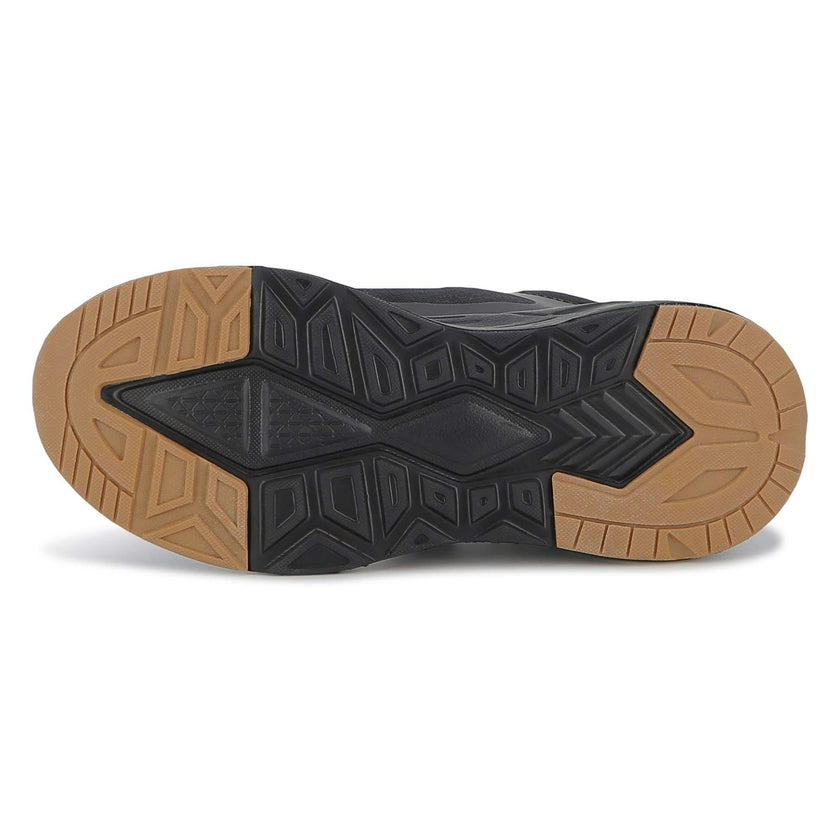 Boys Black Logo trainers