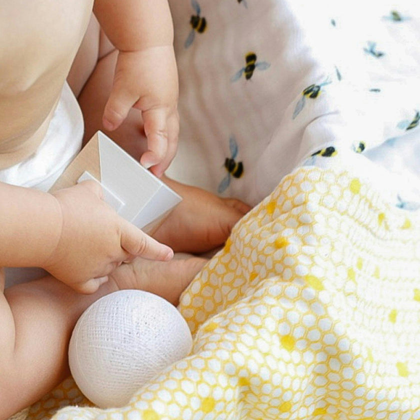 Organic Muslin Four-Layer Reversible Snug Blanket