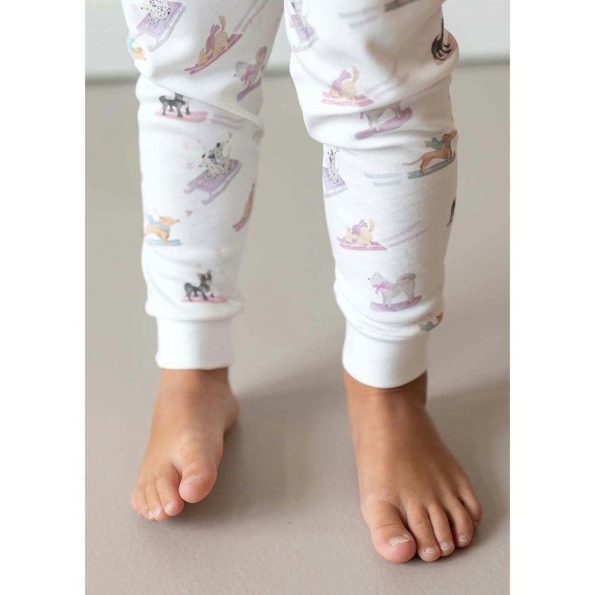 Ski Pups Girl Pima Long Pajama Set