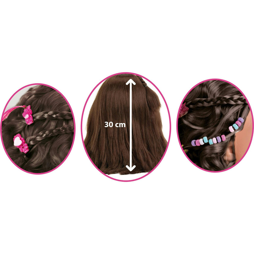Klein: Hairstyling Head Mia - Pink & Teal