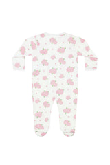 Hydrangeas Zipper Footie
