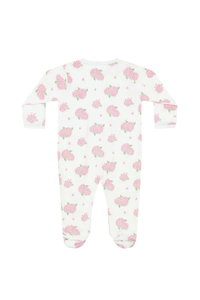 Hydrangeas Zipper Footie