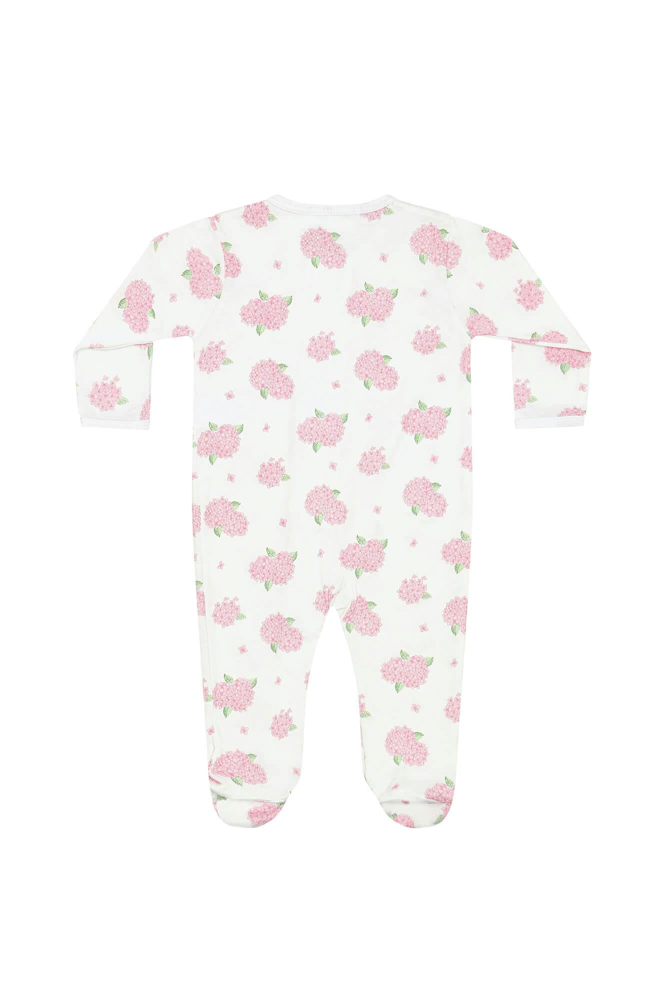 Hydrangeas Zipper Footie