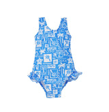 UPF 50+ Delaney Hip Ruffle Swimsuit