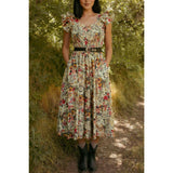 Hattie Dress in Rose Vine