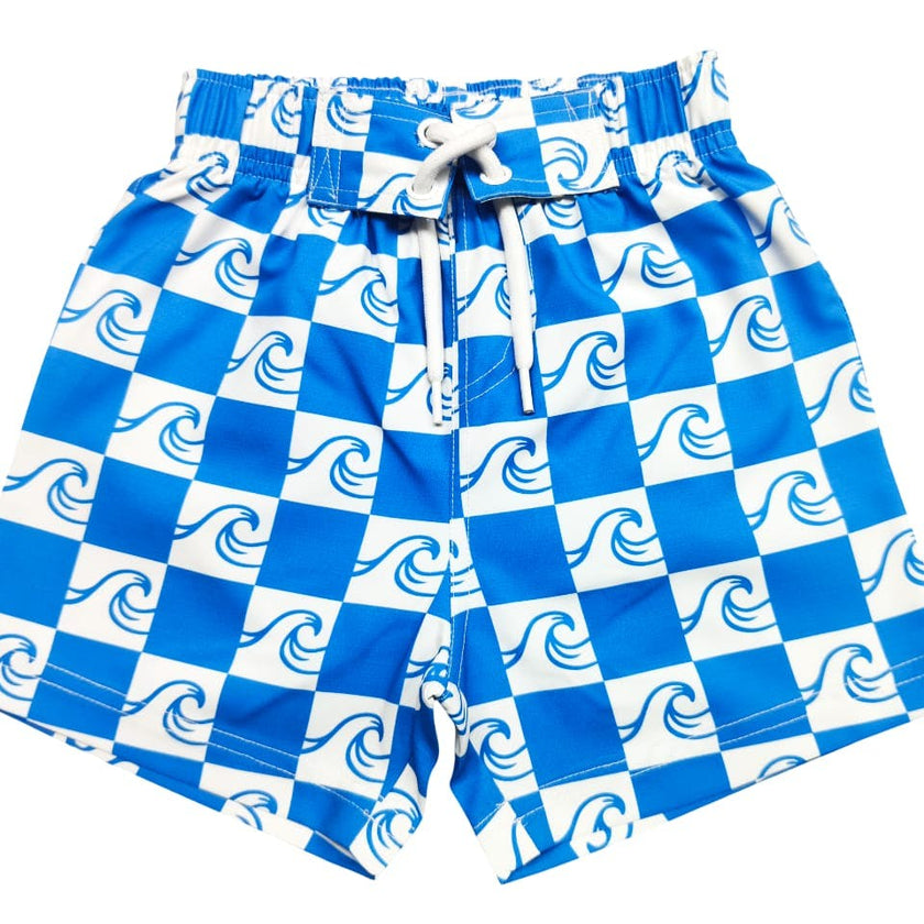 Kids Swim Board Short - Waves