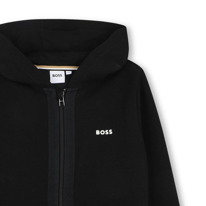 Black Trim Detail Tracksuit