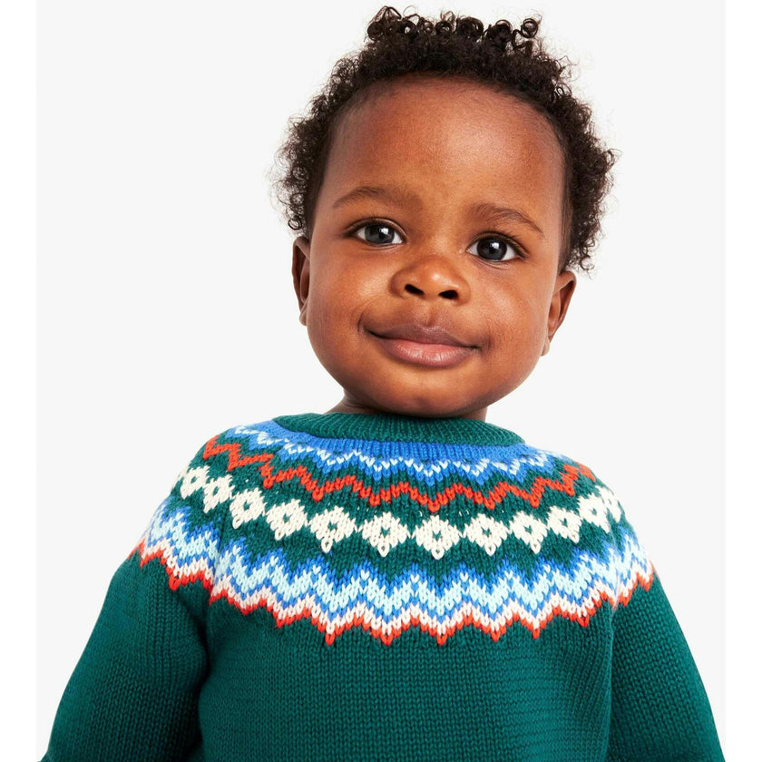 Baby fair isle sweater
