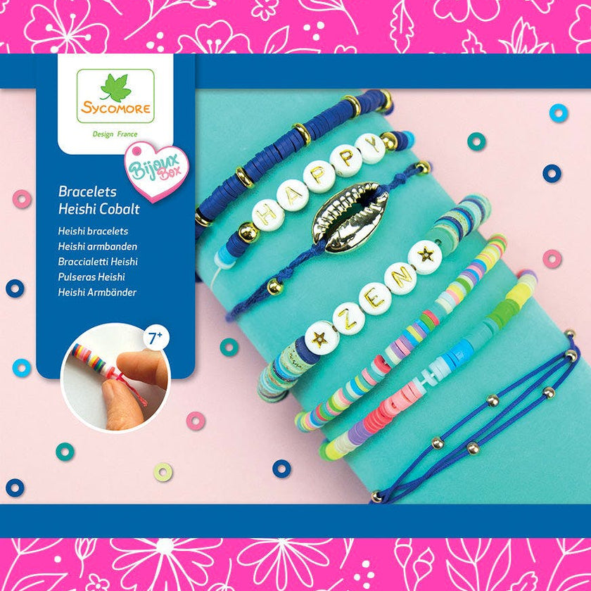 Bijoux Box - Heishi Beads Bracelets - Cobalt - 7y+