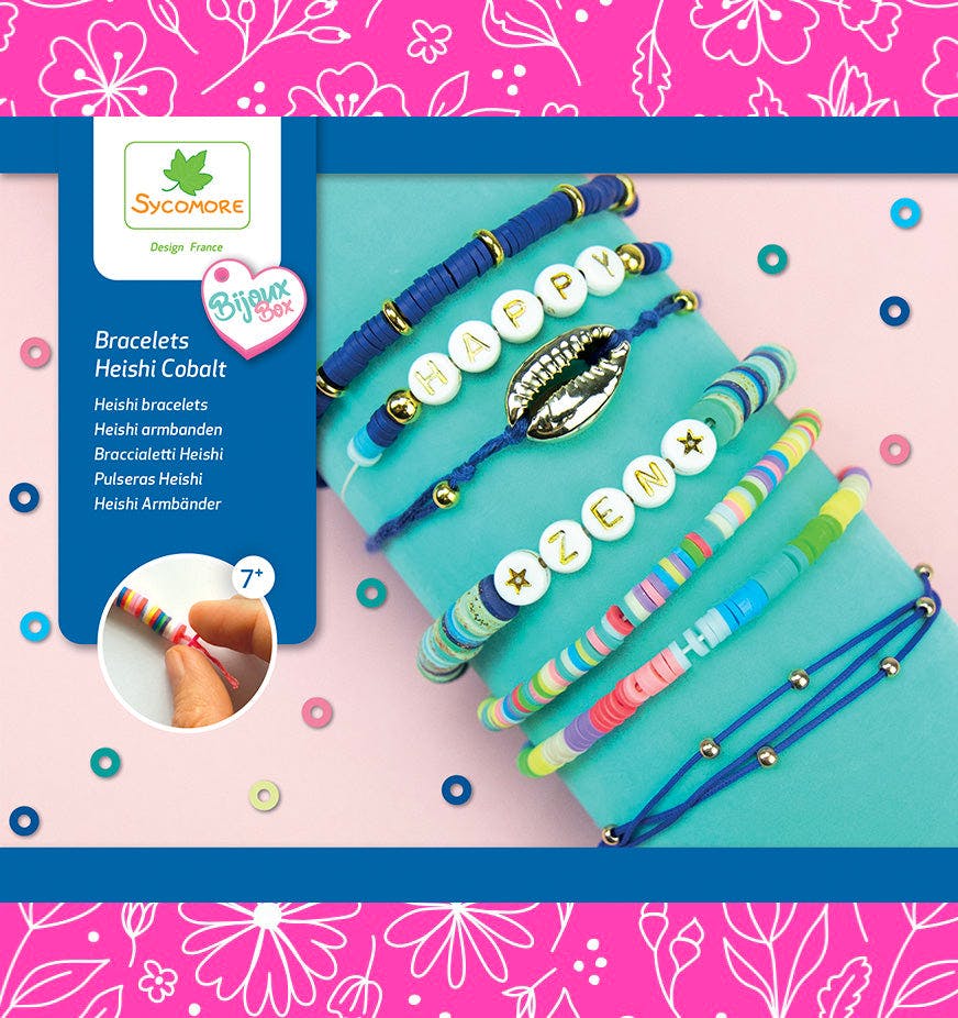 Bijoux Box - Heishi Beads Bracelets - Cobalt - 7y+