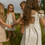 Organic Cutout Back Dress - Ice Cream