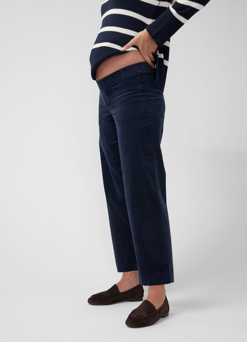 Stretch Cord Ankle Maternity Pant