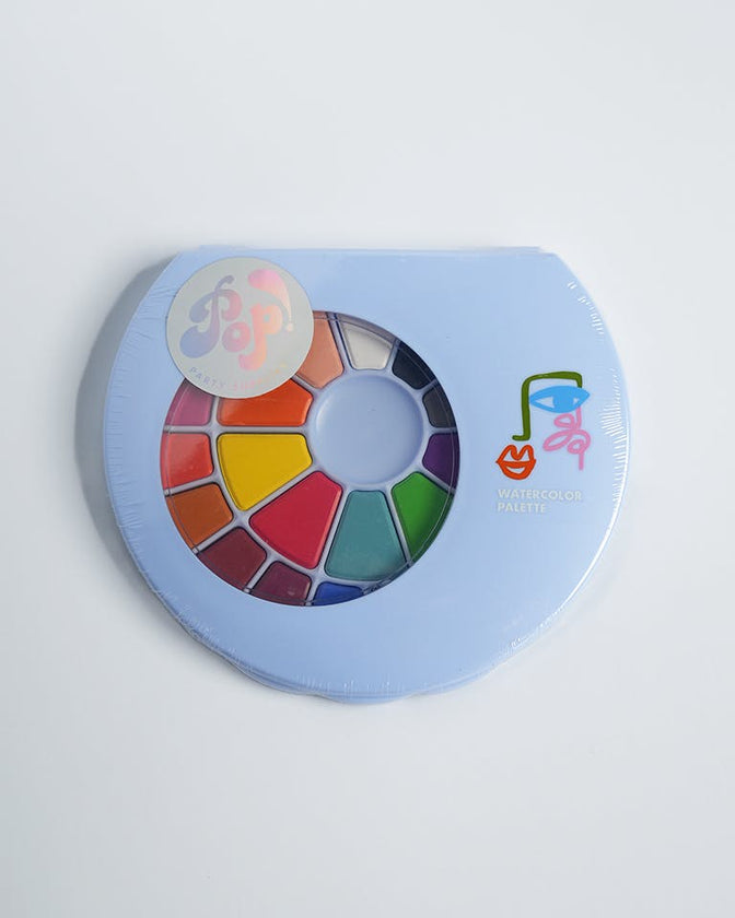 Art Party Watercolor Palette and Brush