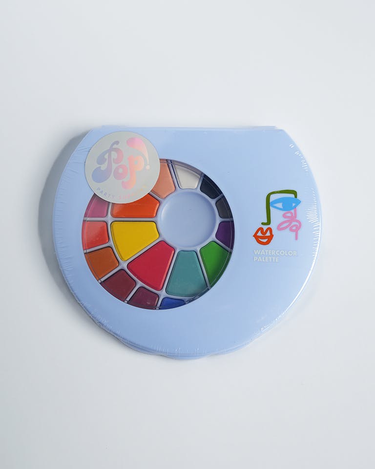 Art Party Watercolor Palette and Brush