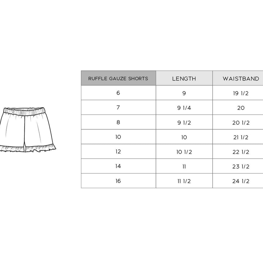 Ruffle Gauze Shorts
