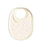 Pima Cotton Baby Bib - Heart Print