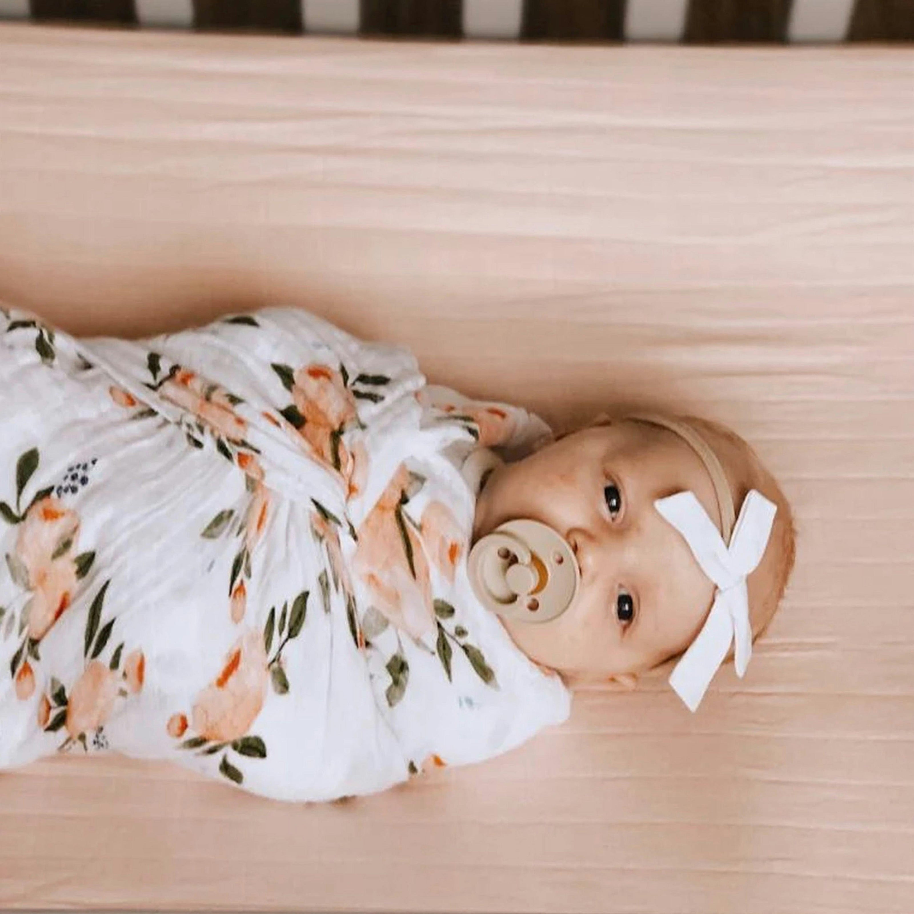 Organic Cotton Muslin Nursery Gift Set - Watercolor Floret (Walmart)