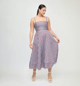 The Margot Dress - Firecracker Stripe