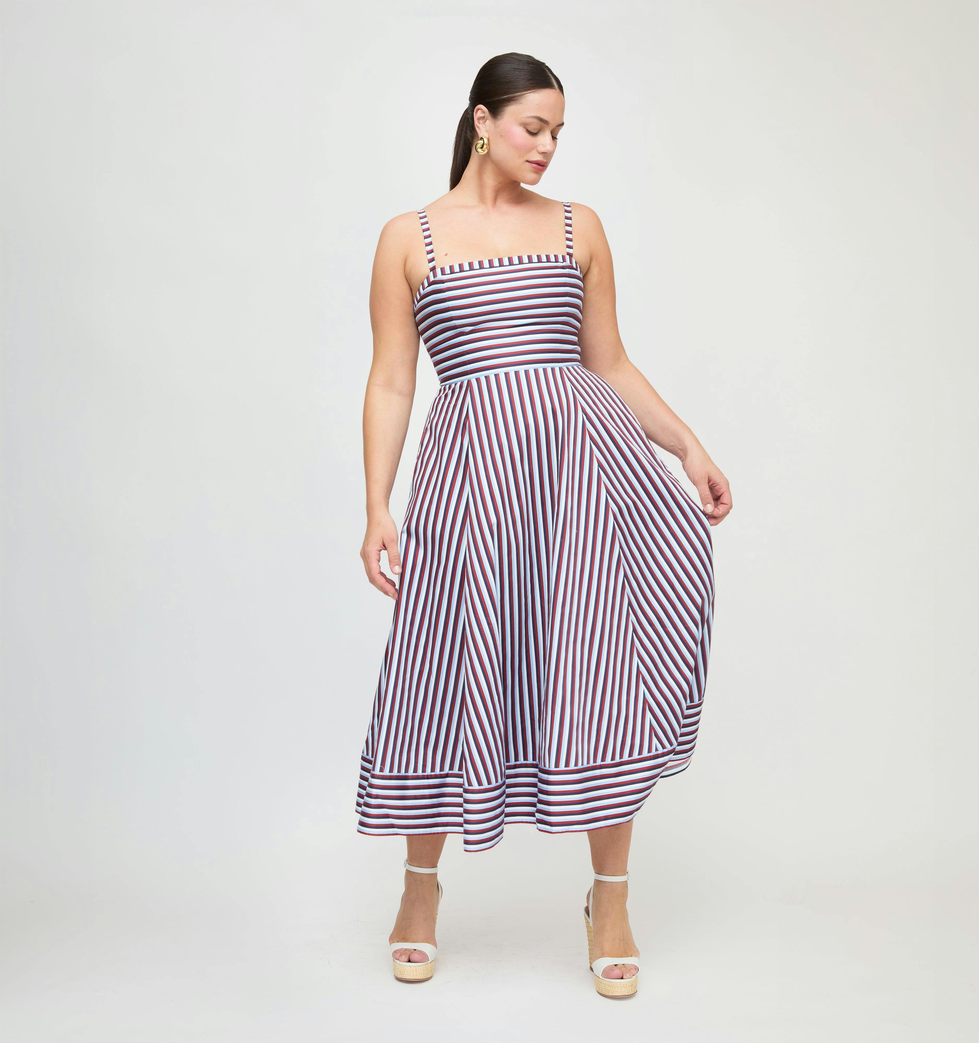 The Margot Dress - Firecracker Stripe