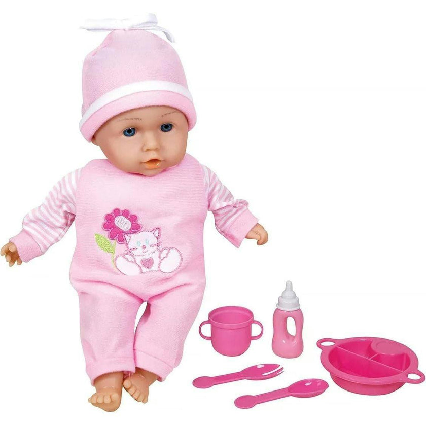 Lissi Dolls 13 Inch Talking Baby w/ Feeding Accessories