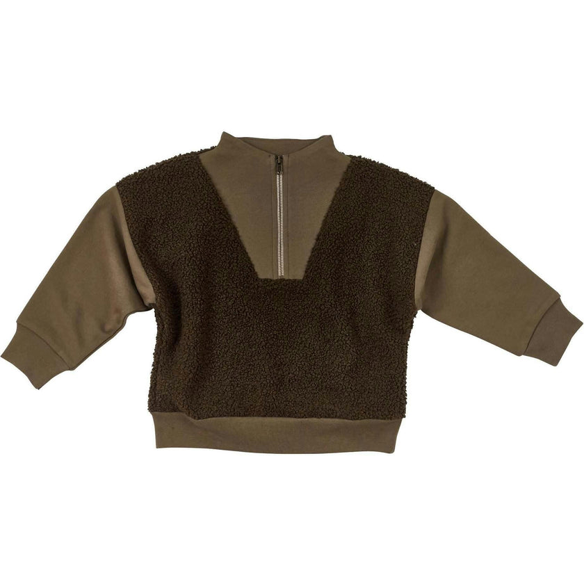 Half Zip Sherpa Pullover
