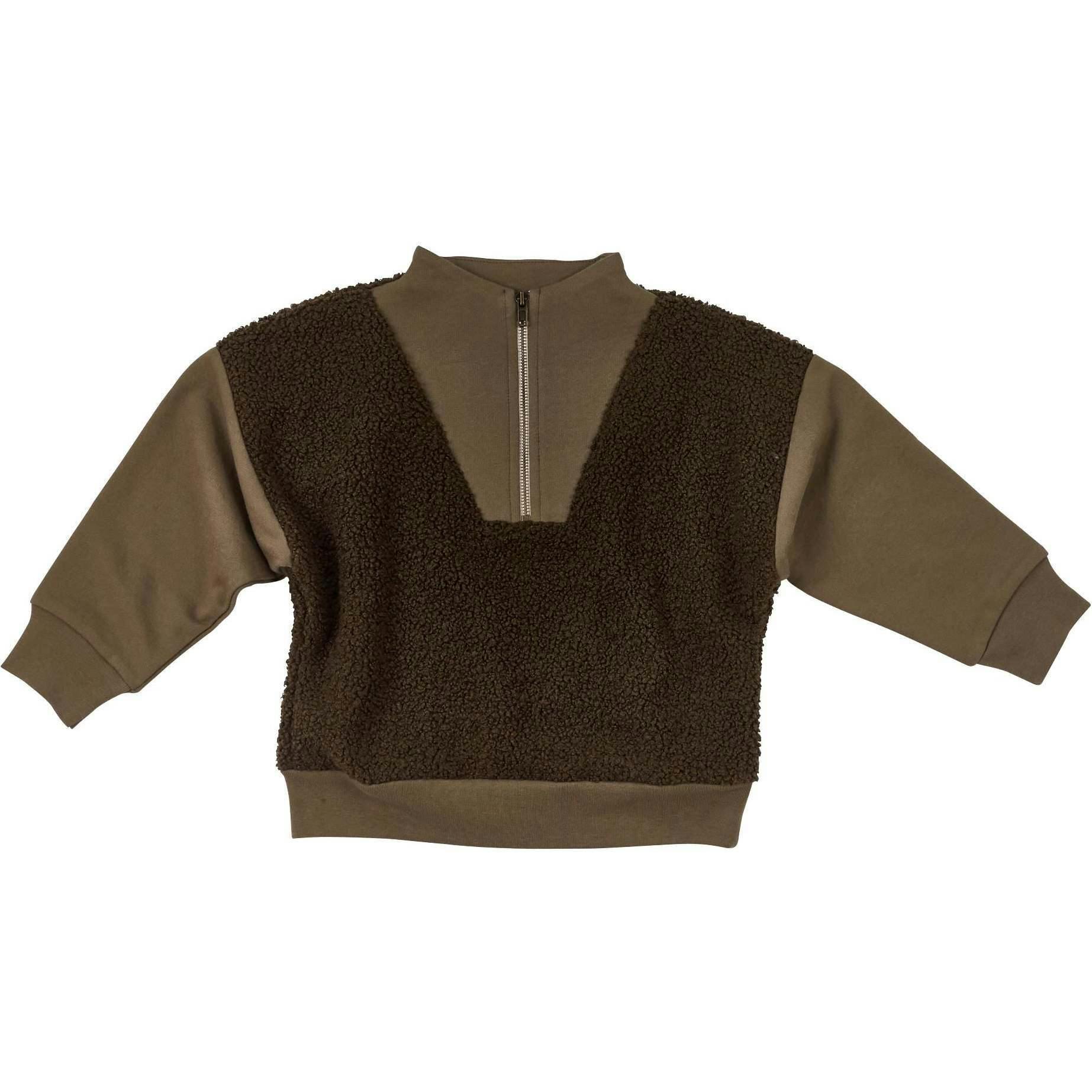 Half Zip Sherpa Pullover