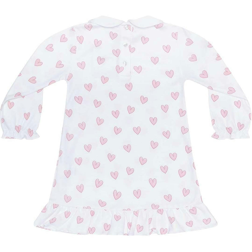 Pink Heart Print Long Sleeve Playtime