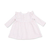 Stripe Puppy - Long Sleeve Dress with Ruffle and Bloomer (2T-4T Dress Only)