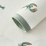 Mint Lobster Luxe Stretch Newborn Gown & Hat Set