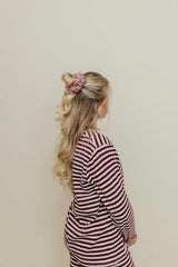 STRIPED OVERSIZED SCRUNCHIE + HEADBAND BUNDLE