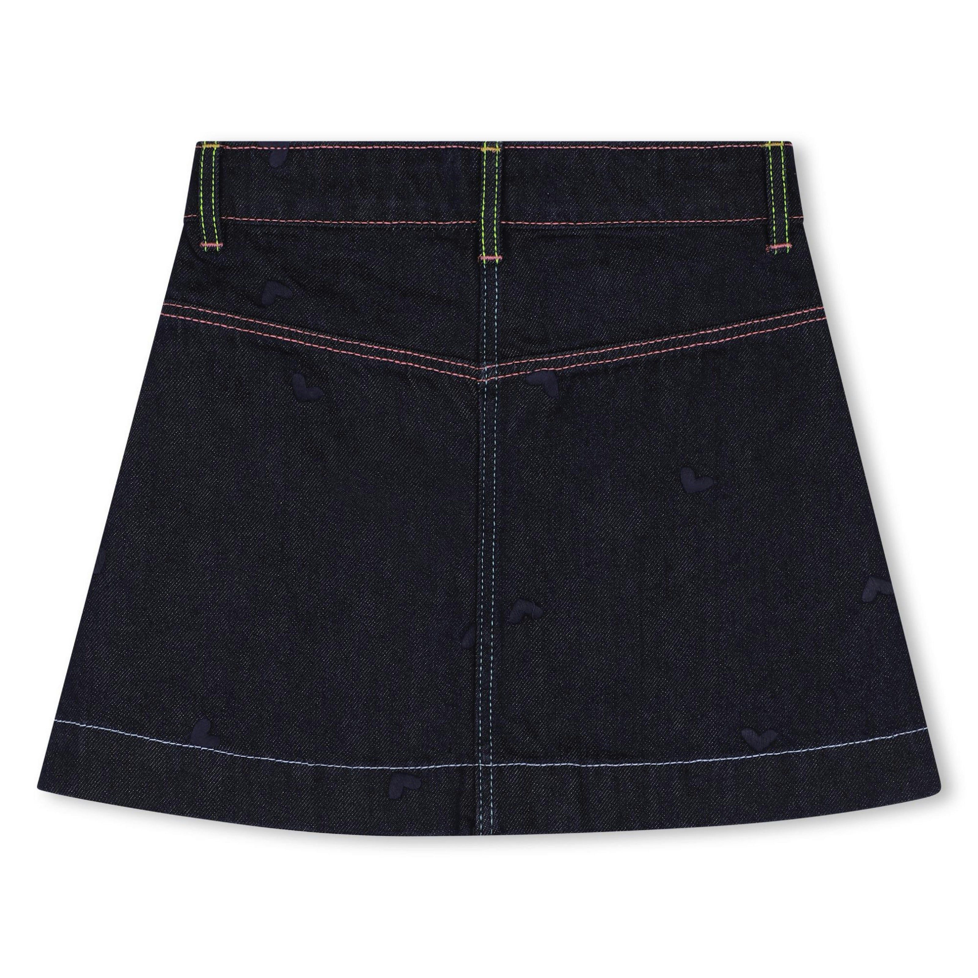Blue Denim Heart Skirt