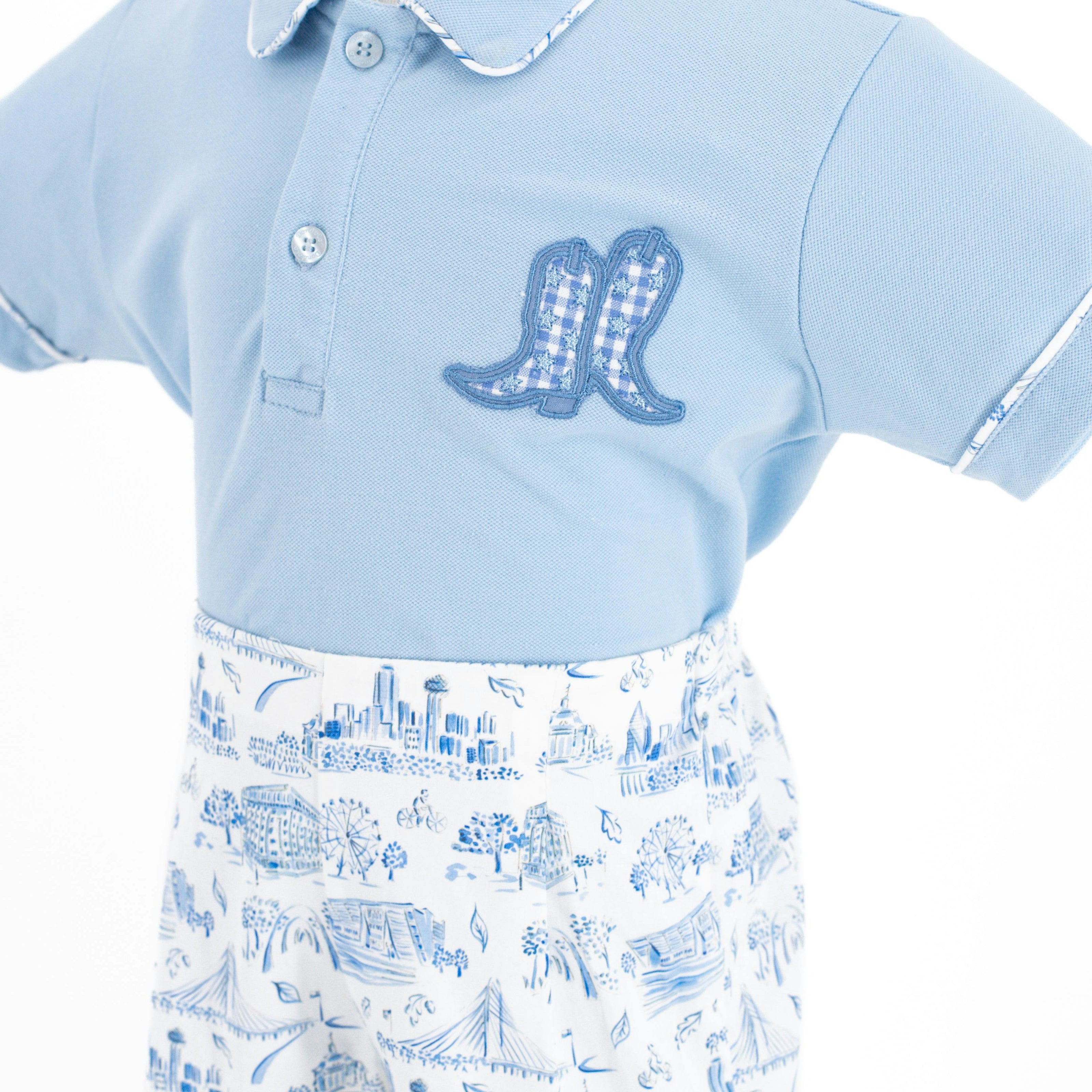 Fields Boy Polo Set - Dallas