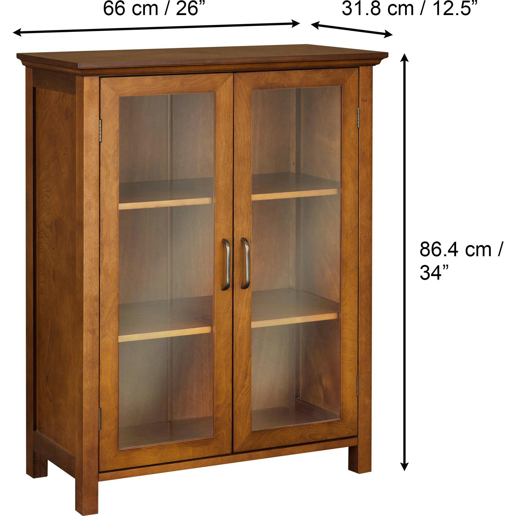 Avery Wooden 2 Door Floor Cabinet with Storage