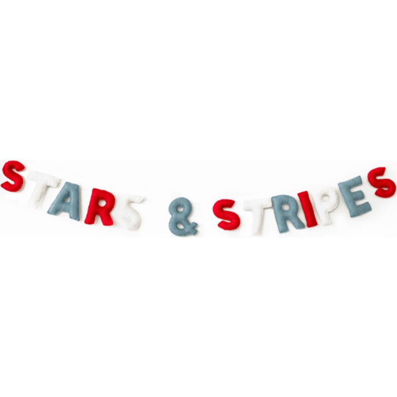 Stars & Stripes Wool Felt Garland