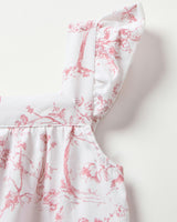 Girl's Twill Clara Nightgown in Pink Timeless Toile
