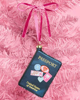 Bon Voyage Ornament - glass holiday ornament