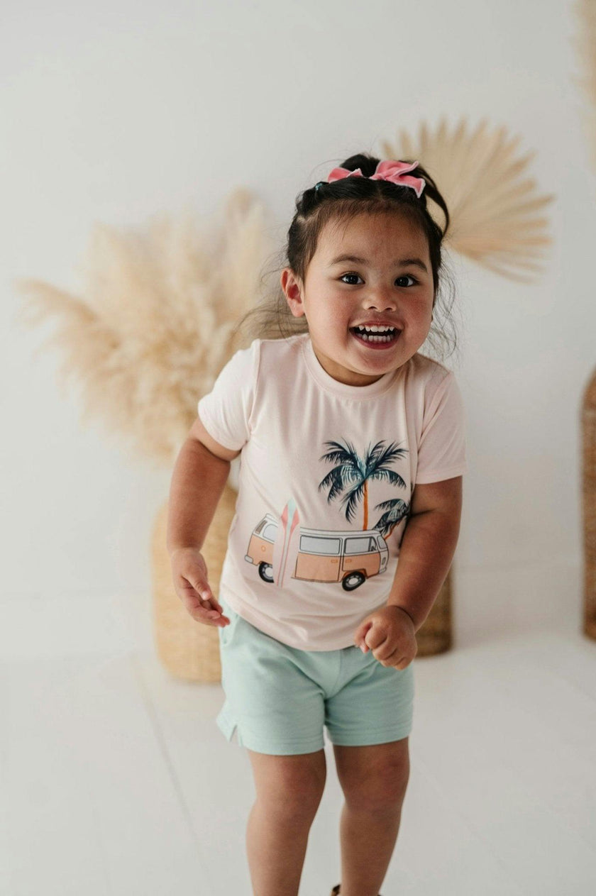 Girl's Short Sleeve Tee American Mini