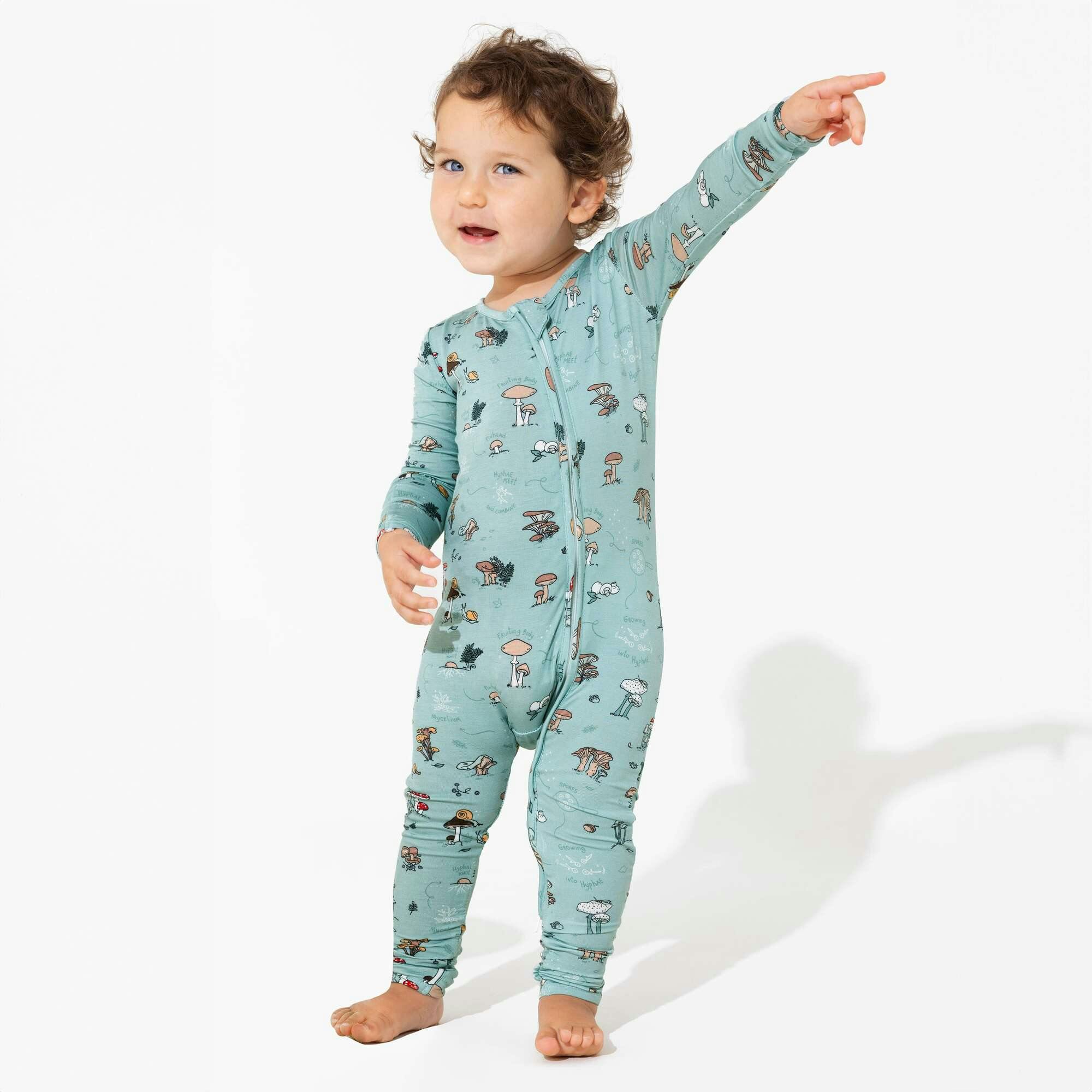 Mushroom Cycle Bamboo Convertible Footie