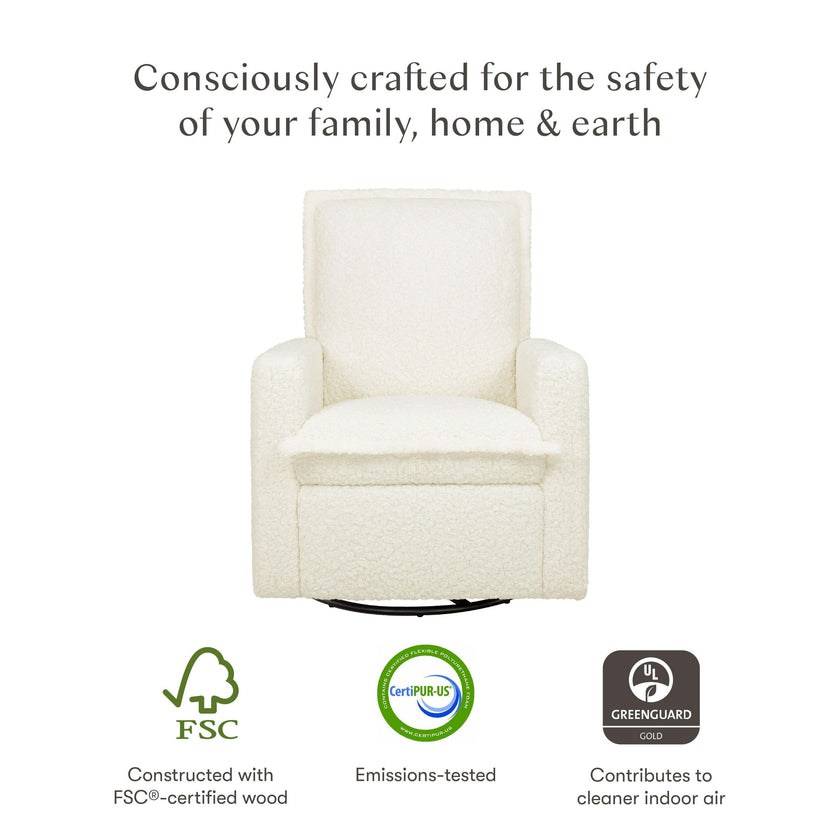 Babyletto Cali Flange Recliner and Swivel Glider