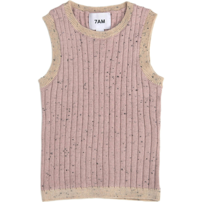 Ribbed Knit Retro Tank Top