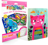 Foil-tastic Foil Art & Coloring Set - Whimsical World - 12 Pages 24 Foil Sheets