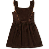 Organic Corduroy Ruffle Jumper, Brown