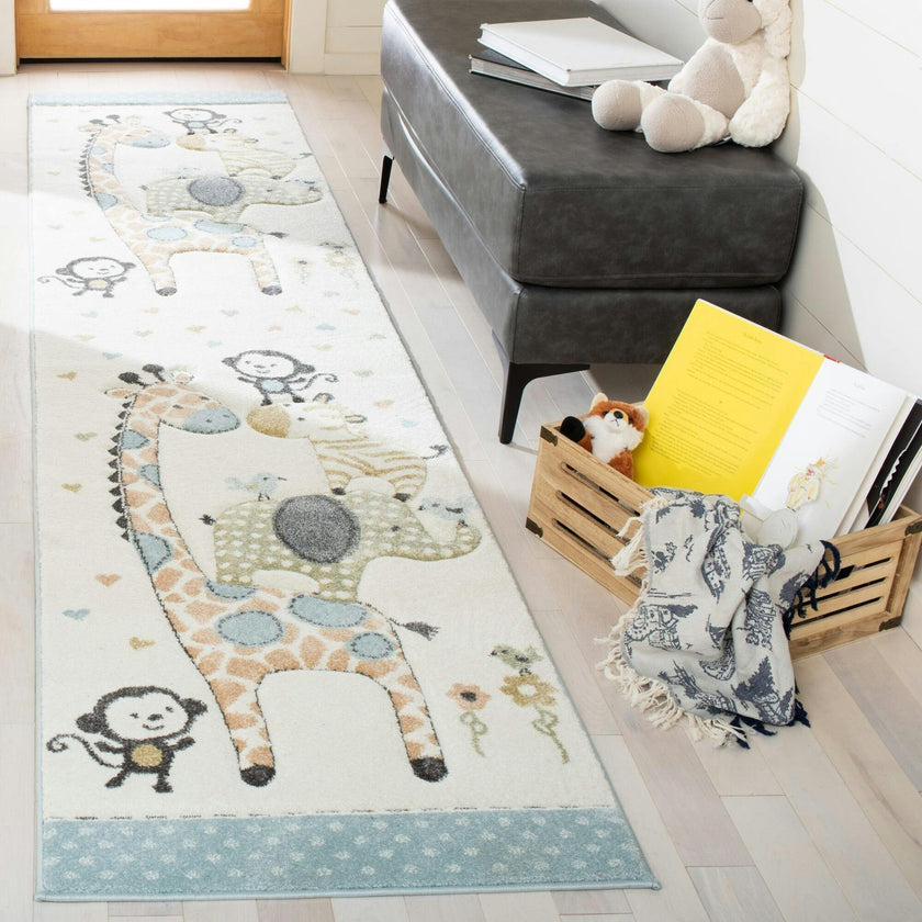 Carousel Kids Bindi Rug, White