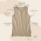 MALONE 5-Pack Toddler Tank Top Undershirts