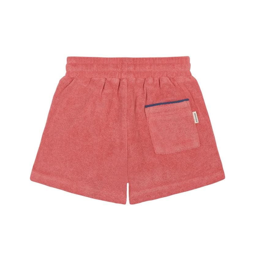 boys poppy red french terry short