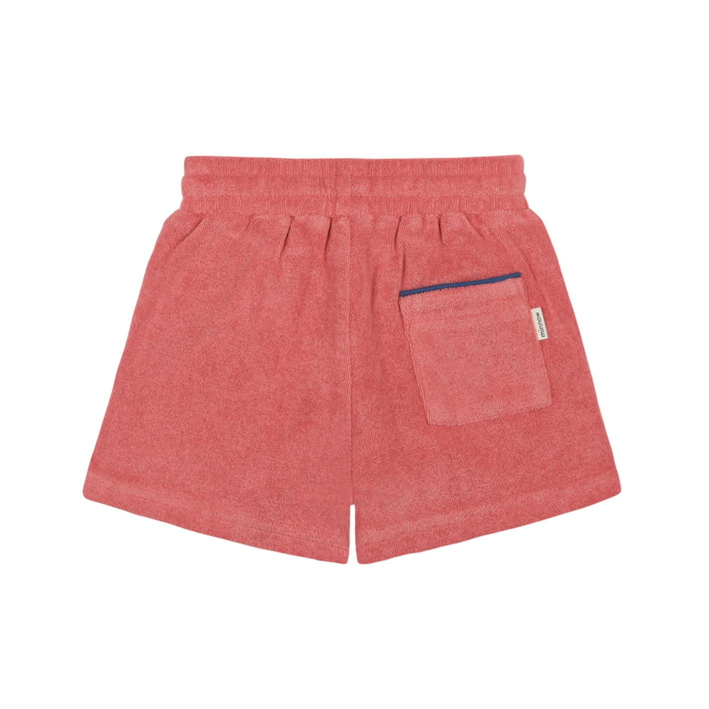 boys poppy red french terry short