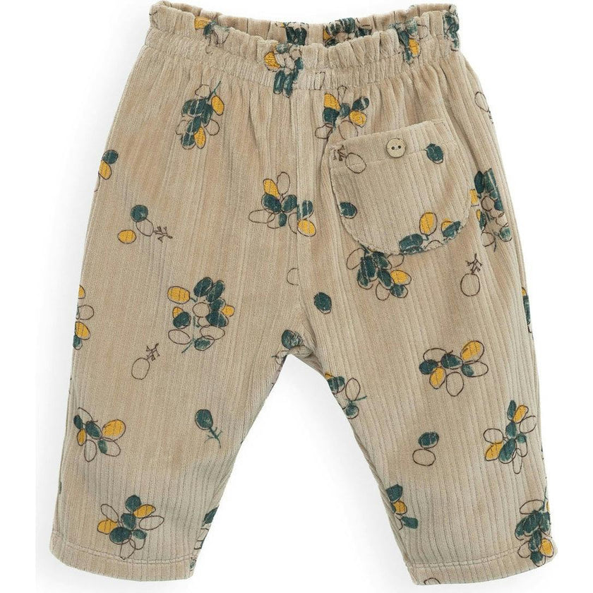 Allover Garden Velvet Pants