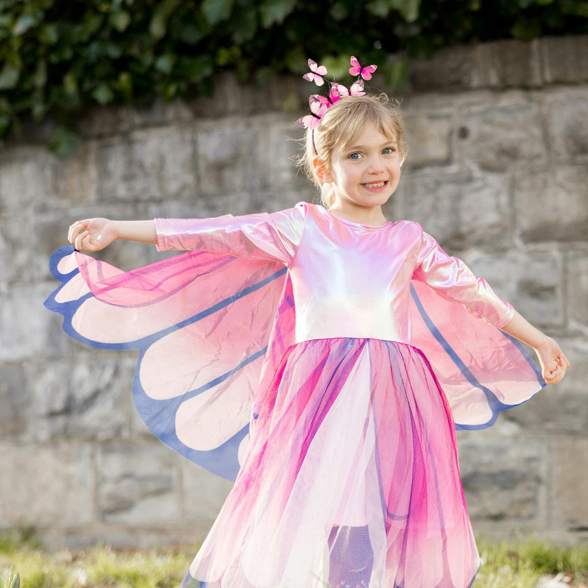 Butterfly Twirl Dress with Wings